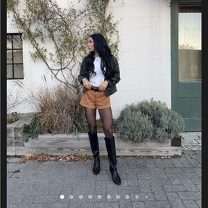 Abercrombie suede shorts